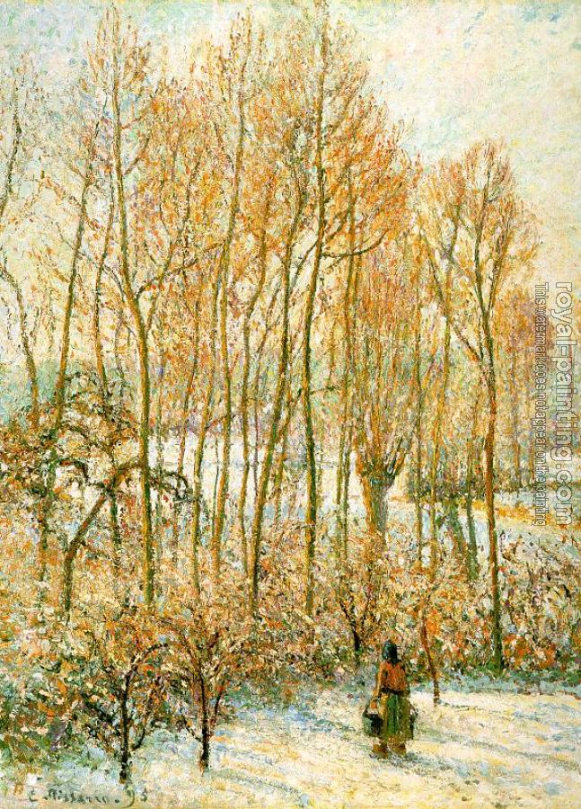 Camille Pissarro : Morning Sunlight on the Snow, Eragny-Sur-Epte